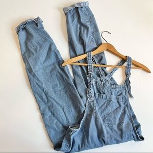 Womens Aerie Striped Overalls Jumpsuit Size XS